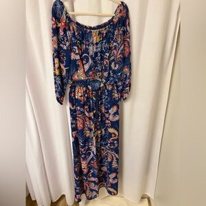 Bisou Bisou Multicolor Paisley Jumpsuit